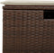 vidaXL - Tuinkruk - met - kussen - 55x55x37 - cm - poly - rattan - bruin