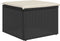 vidaXL - Tuinkruk - met - kussen - 55x55x37 - cm - poly - rattan - zwart