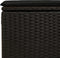 vidaXL - Tuinkruk - met - kussen - 55x55x37 - cm - poly - rattan - zwart
