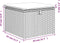 vidaXL - Tuinkruk - met - kussen - 55x55x37 - cm - poly - rattan - lichtgrijs
