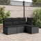 vidaXL - Tuinkruk - met - kussen - 55x55x37 - cm - poly - rattan - zwart