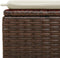 vidaXL - Tuinkruk - met - kussen - 55x55x37 - cm - poly - rattan - bruin