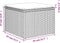 vidaXL - Tuinkruk - met - kussen - 55x55x37 - cm - poly - rattan - grijs