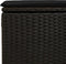 vidaXL - Tuinkruk - met - kussen - 55x55x37 - cm - poly - rattan - zwart
