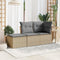 vidaXL - Tuinkruk - met - kussen - 55x55x37 - cm - poly - rattan - beige