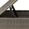 vidaXL - Tuinkruk - met - kussen - 55x55x37 - cm - poly - rattan - grijs