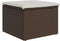 vidaXL - Tuinkruk - met - kussen - 55x55x37 - cm - poly - rattan - bruin