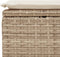 vidaXL - Tuinkruk - met - kussen - 55x55x37 - cm - poly - rattan - beige