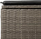 vidaXL - Tuinkruk - met - kussen - 55x55x37 - cm - poly - rattan - grijs