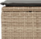 vidaXL - Tuinkruk - met - kussen - 55x55x37 - cm - poly - rattan - beige