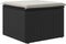 vidaXL - Tuinkruk - met - kussen - 55x55x37 - cm - poly - rattan - zwart