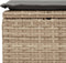 vidaXL - Tuinkruk - met - kussen - 55x55x37 - cm - poly - rattan - beige