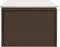 vidaXL - Tuinkruk - met - kussen - 55x55x37 - cm - poly - rattan - bruin