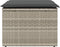 vidaXL - Tuinkruk - met - kussen - 55x55x37 - cm - poly - rattan - lichtgrijs