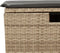 vidaXL - Tuinkruk - met - kussen - 55x55x37 - cm - poly - rattan - beige