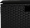 vidaXL - Tuinkruk - met - kussen - 55x55x37 - cm - poly - rattan - zwart