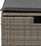 vidaXL - Tuinkruk - met - kussen - 55x55x37 - cm - poly - rattan - grijs