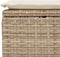 vidaXL - Tuinkruk - met - kussen - 55x55x37 - cm - poly - rattan - beige
