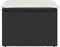 vidaXL - Tuinkruk - met - kussen - 55x55x37 - cm - poly - rattan - zwart