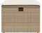 vidaXL - Tuinkruk - met - kussen - 55x55x37 - cm - poly - rattan - beige