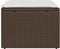 vidaXL - Tuinkruk - met - kussen - 55x55x37 - cm - poly - rattan - bruin