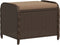 vidaXL - Tuinkruk - met - kussen - 58x46x46 - cm - poly - rattan - bruin