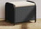 vidaXL - Tuinkruk - met - kussen - 58x46x46 - cm - poly - rattan - zwart