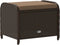 vidaXL - Tuinkruk - met - kussen - 58x46x46 - cm - poly - rattan - bruin