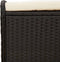 vidaXL - Tuinkruk - met - kussen - 58x46x46 - cm - poly - rattan - zwart