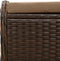 vidaXL - Tuinkruk - met - kussen - 58x46x46 - cm - poly - rattan - bruin