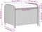 vidaXL - Tuinkruk - met - kussen - 58x46x46 - cm - poly - rattan - bruin