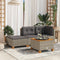 vidaXL - Tuinkruk - met - kussen - 63,5x56x32 - cm - poly - rattan - grijs