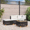 vidaXL - Tuinkruk - met - kussen - 63,5x56x32 - cm - poly - rattan - zwart