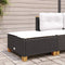 vidaXL - Tuinkruk - met - kussen - 63,5x56x32 - cm - poly - rattan - zwart