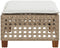 vidaXL - Tuinkruk - met - kussen - 63,5x56x32 - cm - poly - rattan - beige