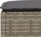 vidaXL - Tuinkruk - met - kussen - 63,5x56x32 - cm - poly - rattan - grijs