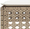vidaXL - Tuinkruk - met - kussen - 63,5x56x32 - cm - poly - rattan - beige