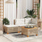 vidaXL - Tuinkruk - met - kussen - 63,5x56x32 - cm - poly - rattan - beige