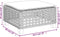 vidaXL - Tuinkruk - met - kussen - 63,5x56x32 - cm - poly - rattan - zwart