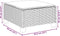 vidaXL - Tuinkruk - met - kussen - 63,5x56x32 - cm - poly - rattan - grijs