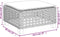 vidaXL - Tuinkruk - met - kussen - 63,5x56x32 - cm - poly - rattan - grijs