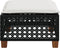 vidaXL - Tuinkruk - met - kussen - 63,5x56x32 - cm - poly - rattan - zwart