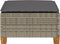 vidaXL - Tuinkruk - met - kussen - 63,5x56x32 - cm - poly - rattan - grijs