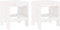 vidaXL - tuinkrukken - 2 - st - 40x36x45 - cm - massief - grenenhout - wit