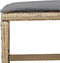 vidaXL - Tuinkrukken - 4 - st - kussens - 40x40x35 - cm - poly - rattan - gemengd - beige