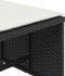 vidaXL - Tuinkrukken - 4 - st - met - kussens - 40x40x35 - cm - poly - rattan - zwart