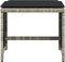 vidaXL - Tuinkrukken - 4 - st - met - kussens - 40x40x35 - cm - poly - rattan - lichtgrijs
