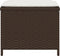 vidaXL - Tuinkrukken - 4 - st - met - kussens - 40x40x35 - cm - poly - rattan - bruin