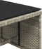 vidaXL - Tuinkrukken - 4 - st - met - kussens - 40x40x35 - cm - poly - rattan - lichtgrijs