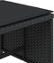 vidaXL - Tuinkrukken - 4 - st - met - kussens - 40x40x35 - cm - poly - rattan - zwart